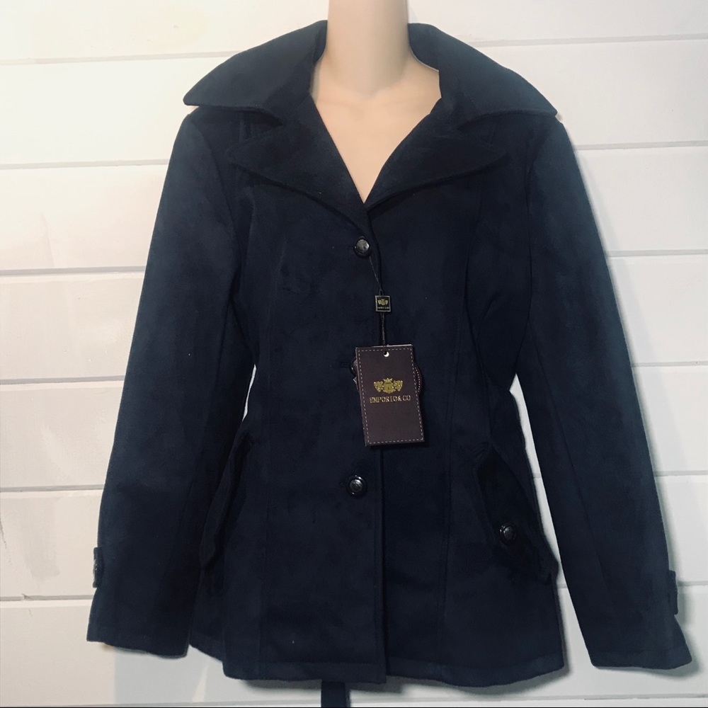 NWT Emporio & Co. suede coat